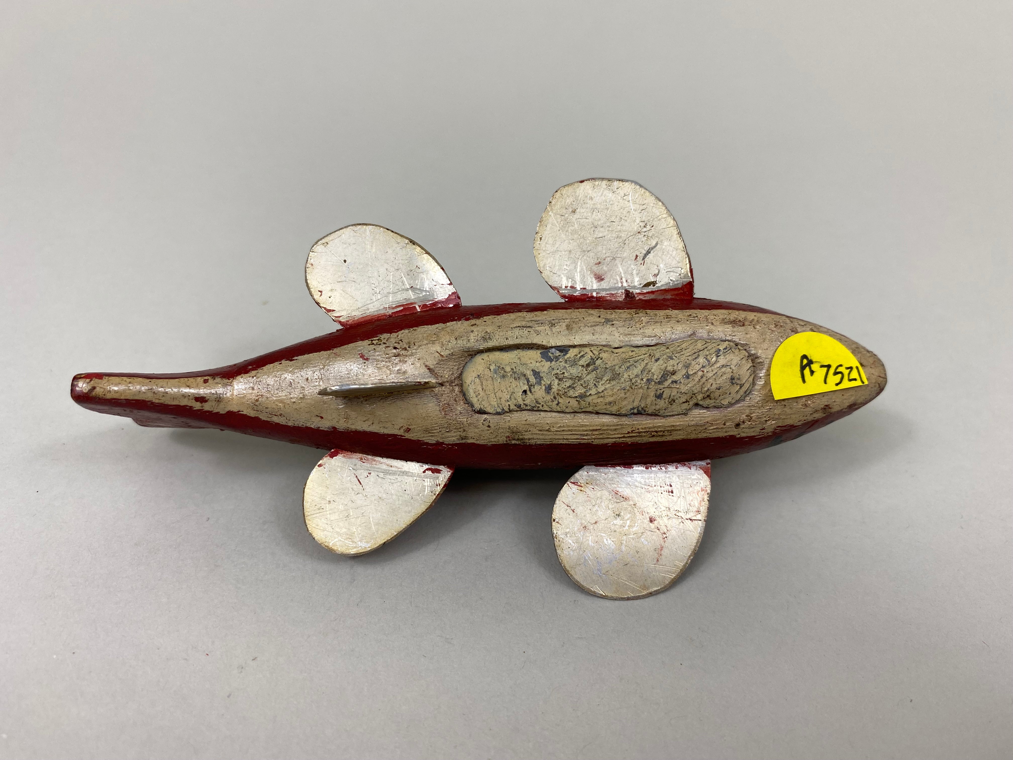 Vintage Fish Spearing Decoy (#7521A) - Muddy Water Decoys