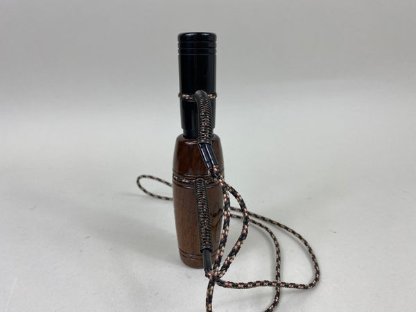 Unknown Wooden Duck Call, lanyard and bands (#N37) - Muddy Water